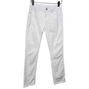 Dear John Blaire High Rise Straight Jeans White Size 24 NWT